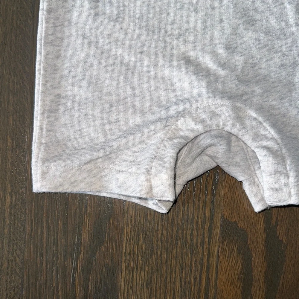 Old Navy Gray Sleeveless French Terry Shortalls | 6-12M